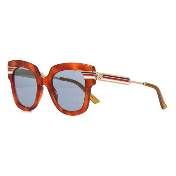 Gucci Cat Eye Style Blue Gray Lens